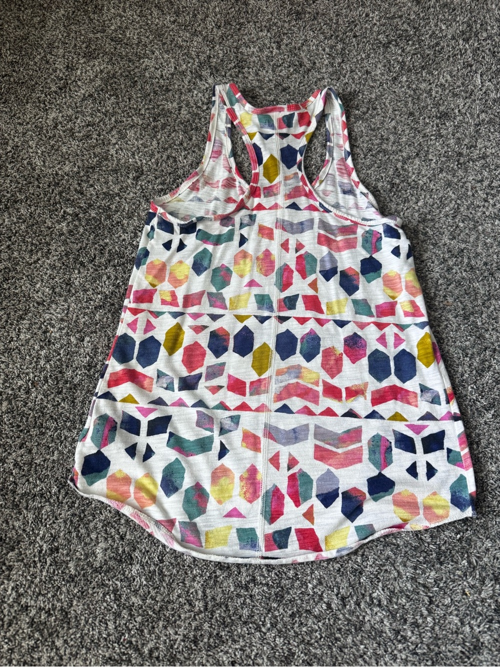Colorful Geometric Racerback Tank Top - Picture 3 of 3